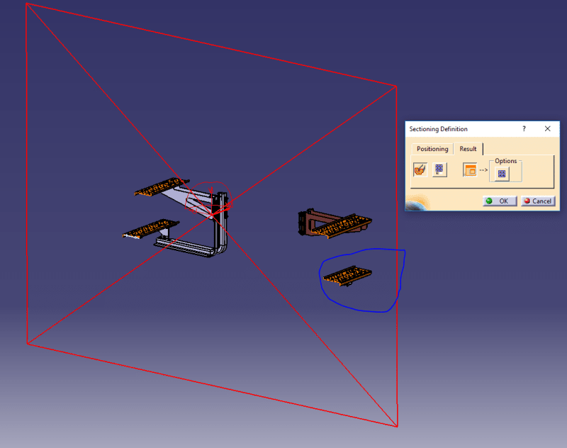 catia drafting section view